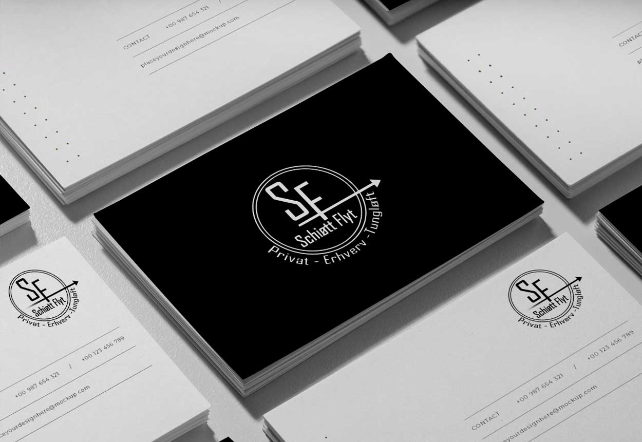 Skræddersyet grafisk design flyttefirma