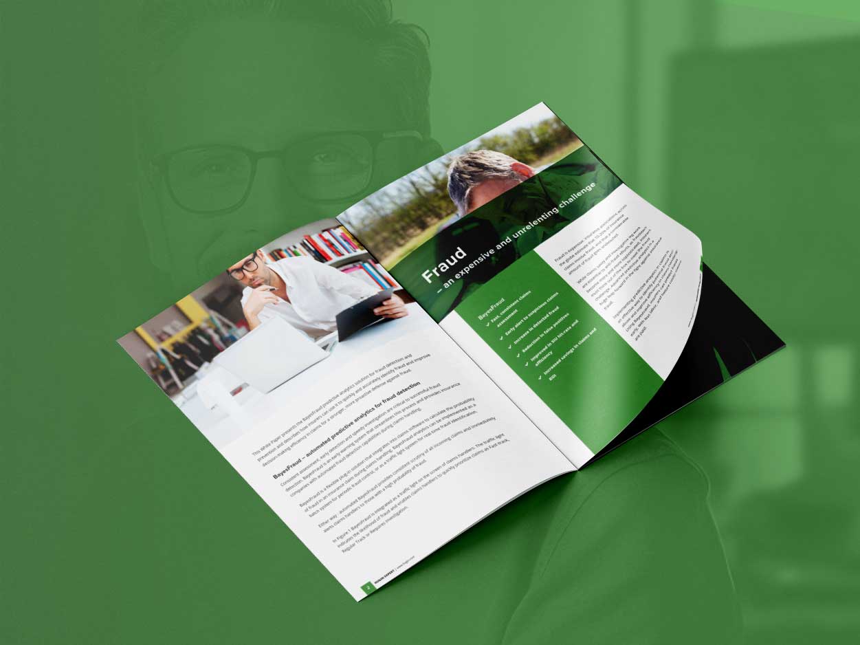 Professionelt profilbrochure til it virksomhed