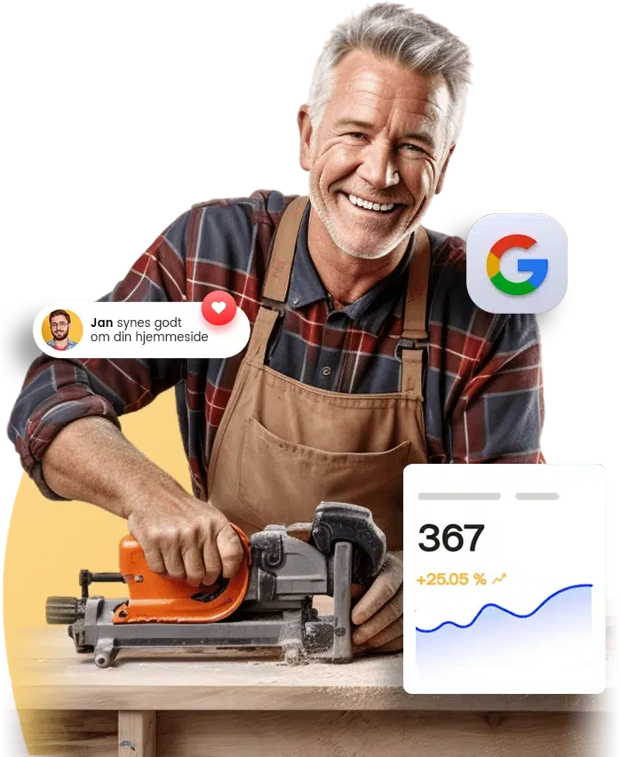 Hjemmeside til håndværkere